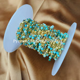 1-50 Feet Multi Disco Beaded Rosary Chain, Rondelle Faceted 3-4.5mm Gold Plating Chain, Jewelry Findings – SELLING BY FOOT
